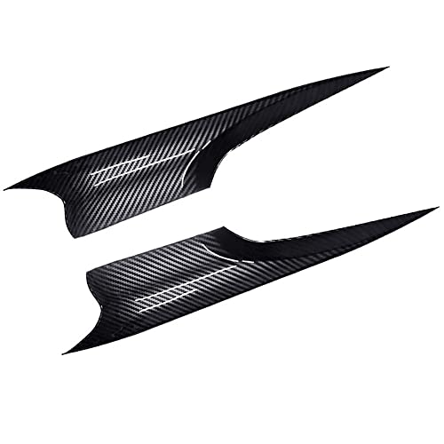 NYSQOJFNF Innentür Innengriff Auto Innen Tür Griff Für F01 7 Serie 730 750 2008-2015 Vorne Hinten Links Rechts Carbon Faser Innen Türen Panel Griff(Front Carbon Pattern) von NYSQOJFNF