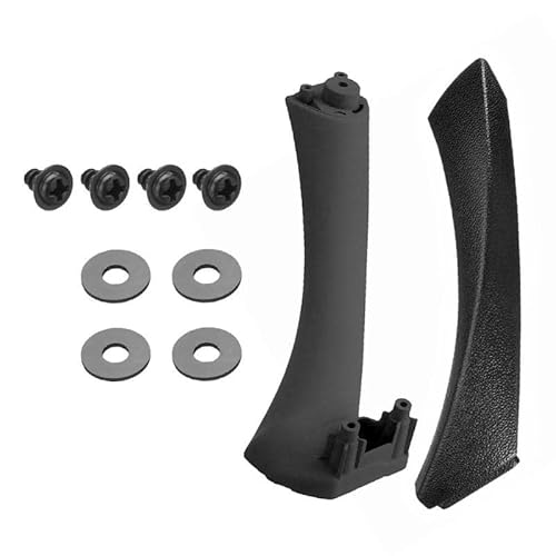 NYSQOJFNF Innentür Innengriff Auto-Innenraum-Vordertür-Griff-Abdeckung Für E90 E91 3er Auto-Innenzubehör(Left Black) von NYSQOJFNF