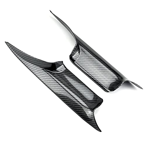 NYSQOJFNF Innentür Innengriff Auto-Innentürgriffe Vorne Hinten Links Rechts Innentüren Verkleidung Griffstange Zugträger Verkleidungsabdeckung Für 7er F01 F02(Carbon Pattern Rear) von NYSQOJFNF