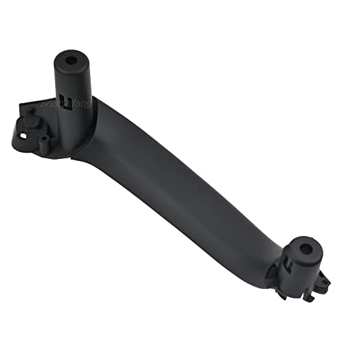 NYSQOJFNF Innentür Innengriff Auto Innere Passagier Tür Links Rechts Pull Griff Leder Äußere Abdeckung Trim Ersatz 51417250307 Für X3 X4 F25 F26 2010-2016(Black Left) von NYSQOJFNF