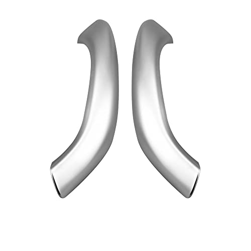 NYSQOJFNF Innentür Innengriff Auto Links Rechts Innentür Ziehgriff Außenverkleidung Ersatz Für X1 F48 F49 2016-2019 X2 F39 2017-2020 Schwarz(Silver 2pcs set) von NYSQOJFNF
