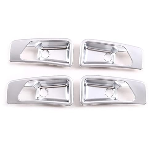NYSQOJFNF Innentür Innengriff Auto-Styling Für Mercedes Für Benz G-Klasse W463 07-18ABS Chrom-Auto-Innentürgriffschale Dekorationsabdeckung Aufkleber(Silber) von NYSQOJFNF