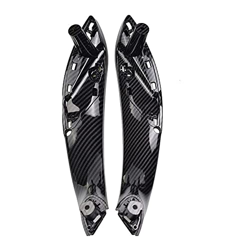 NYSQOJFNF Innentür Innengriff Auto Tür Inner Griff Für F30 F80 F31 F32 F33 F34 F35 F36 3 4 Serie Carbon Faser farbe Innen Griff Abdeckung Ersetzen(Front door 2 pcs) von NYSQOJFNF
