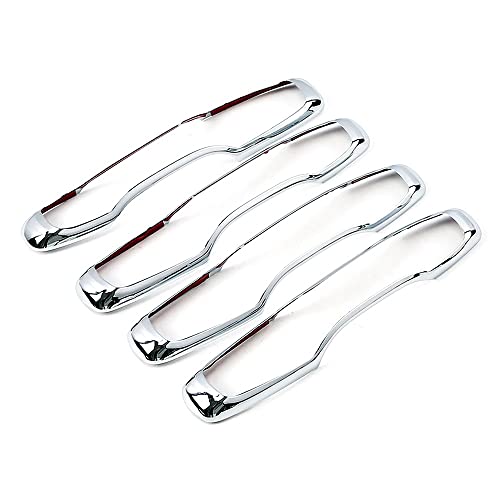 NYSQOJFNF Innentür Innengriff Autotürgriff-Schutzabdeckung Für Volvo Xc90 2016 2017 2018 2019 2020 2021 2022 2023 Zubehör-Set Chrom Auto-Refit(Shiny silver 1) von NYSQOJFNF