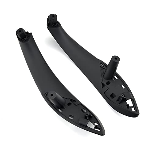 NYSQOJFNF Innentür Innengriff Für 3er F30 316d 318d 320d F31 320i 325d 328dx 11-19 51417279312 ABS Auto Innentürverkleidung Griff Sedan Pull Trim Cover(Black-2PCS-Rear) von NYSQOJFNF