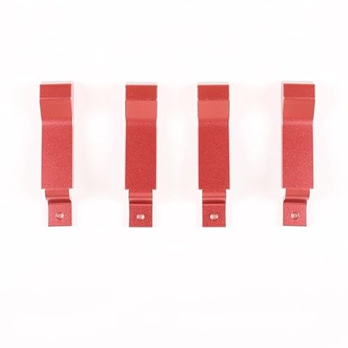 NYSQOJFNF Innentür Innengriff Für Land Für Rover Für Defender 90 110 130 2004-2018 Aluminium Auto Interne Türriegel Griff Dekoration Abdeckung Defender(Red 4-Pcs) von NYSQOJFNF