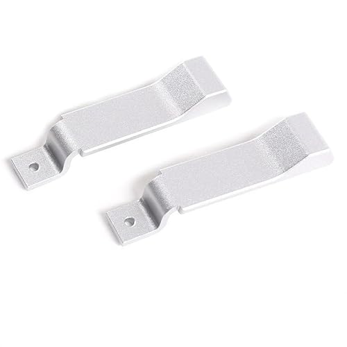 NYSQOJFNF Innentür Innengriff Für Land Für Rover Für Defender 90 110 130 2004-2018 Aluminium Auto Interne Türriegel Griff Dekoration Abdeckung Defender(Silver 2-Pcs) von NYSQOJFNF