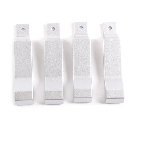 NYSQOJFNF Innentür Innengriff Für Land Für Rover Für Defender 90 110 130 2004-2018 Aluminium Auto Interne Türriegel Griff Dekoration Abdeckung Defender(Silver 4-Pcs) von NYSQOJFNF