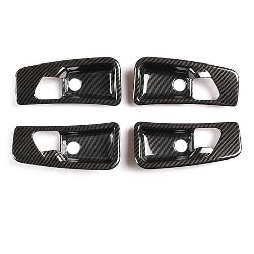 NYSQOJFNF Innentür Innengriff Für Mercedes Für Benz G Klasse W463 07-18 ABS Silber/Carbon Faser Auto Innen Türgriff Schüssel Dekoration Abdeckung Aufkleber(Kohlefaser) von NYSQOJFNF