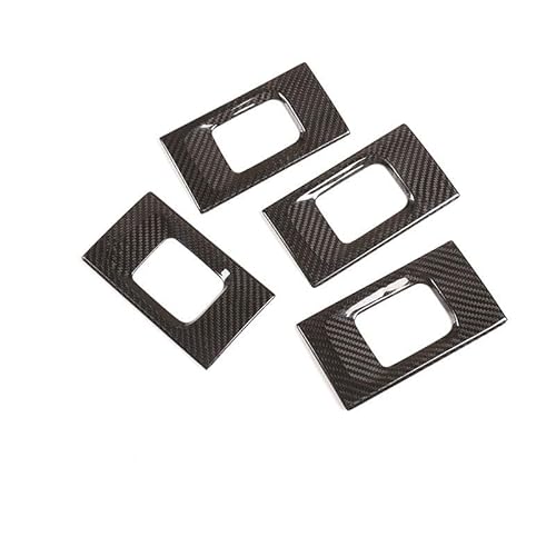NYSQOJFNF Innentür Innengriff Für Mercedes Für Benz G Klasse W463 2019-2022 Real Carbon Fiber Auto Tür Inner Griff Schüssel Rahmen Abdeckung Trim Aufkleber(Kohlefaser) von NYSQOJFNF