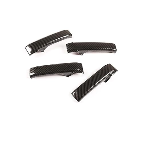 NYSQOJFNF Innentür Innengriff Für Toyota Für Tundra 2007-2021 Für Sequoia 2008-2020 ABS Matt Schwarz Auto Innen Türgriff Abdeckung Trim Aufkleber(Kohlefaser) von NYSQOJFNF