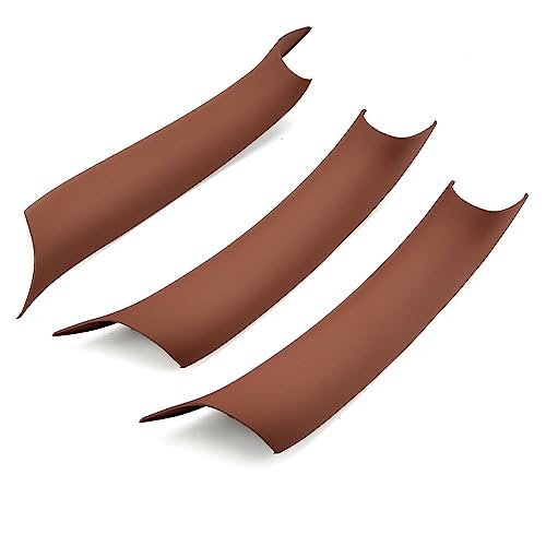 NYSQOJFNF Innentür Innengriff Für X5 F15 X6 F16 2014-2018 Auto Innen Carbon Fiber Texture Tür Pull Griff Schutzhülle Abdeckung trim(Braun) von NYSQOJFNF