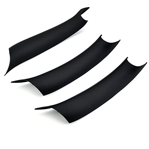 NYSQOJFNF Innentür Innengriff Für X5 F15 X6 F16 2014-2018 Auto Innen Carbon Fiber Texture Tür Pull Griff Schutzhülle Abdeckung trim(Schwarz) von NYSQOJFNF