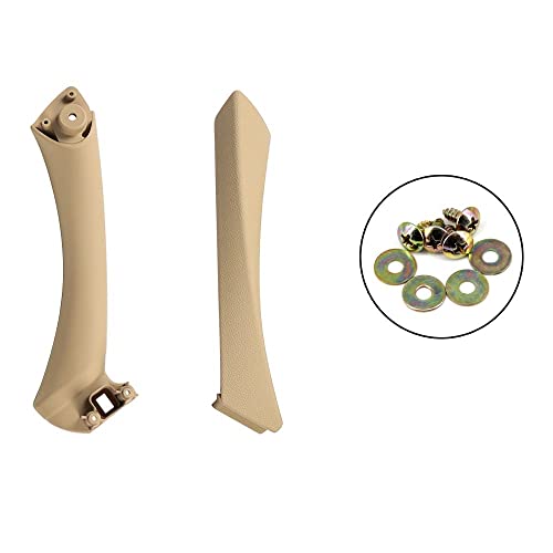 NYSQOJFNF Innentür Innengriff Grau Beige Schwarz Links Rechts Auto Innengriff Innentür Armlehne Panel Pull Trim Abdeckung Für 3 Serie E90 E91 328 330 335(Beige-Set-Right) von NYSQOJFNF