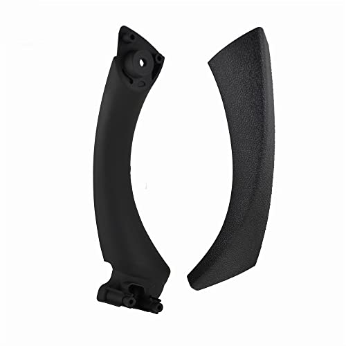 NYSQOJFNF Innentür Innengriff Kompletter Satz Innenverkleidung Griffleiste Zugverkleidung Abdeckung Innentürgriffe Für 3er E90 Teile E91 318 320i 325i 328 330 335i(Black(on the left)) von NYSQOJFNF