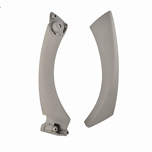 NYSQOJFNF Innentür Innengriff Kompletter Satz Innenverkleidung Griffleiste Zugverkleidung Abdeckung Innentürgriffe Für 3er E90 Teile E91 318 320i 325i 328 330 335i(Gray(on the left)) von NYSQOJFNF