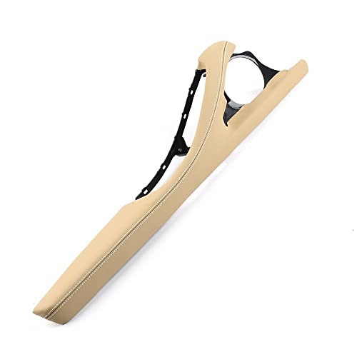 NYSQOJFNF Innentür Innengriff LHD RHD Links Rechts Fahrerseite Tür Armlehne Leder Außenrahmen Stützhalterung Für 5er F10 F11 F18 520 523 525 528 530(LHD Beige) von NYSQOJFNF