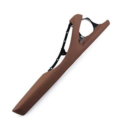 NYSQOJFNF Innentür Innengriff LHD RHD Links Rechts Fahrerseite Tür Armlehne Leder Außenrahmen Stützhalterung Für 5er F10 F11 F18 520 523 525 528 530(LHD Brown) von NYSQOJFNF