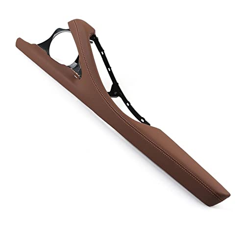 NYSQOJFNF Innentür Innengriff LHD RHD Links Rechts Fahrerseite Tür Armlehne Leder Außenrahmen Stützhalterung Für 5er F10 F11 F18 520 523 525 528 530(RHD Brown) von NYSQOJFNF