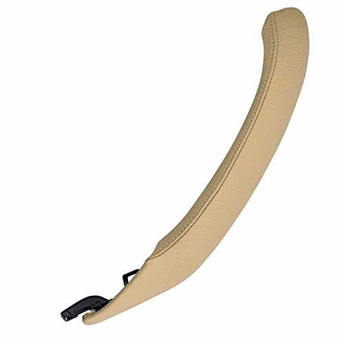 NYSQOJFNF Innentür Innengriff Leder Schwarz Beige Auto Links/rechts Innentürgriff Innenverkleidung Pull Trim Cover Für X3 X4 F25 F26 2010–2016(1-Left-Beige) von NYSQOJFNF