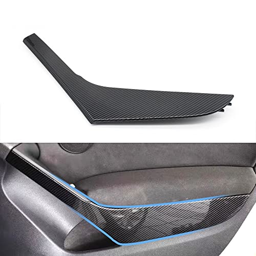 NYSQOJFNF Innentür Innengriff Schwarz Carbon Silber Links Rechts Auto Innen Tür Panel Pull Trim Abdeckung Für VW Für Golf 6 GTI MK6 2009-2014 5K4868039A82V(Carbon Right) von NYSQOJFNF