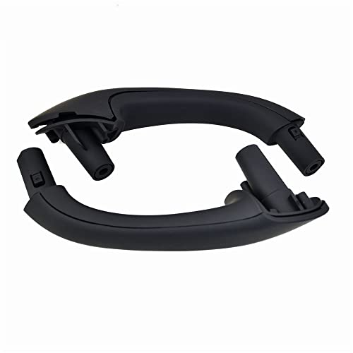 NYSQOJFNF Innentür Innengriff Vorne Hinten Inneninnentür Zugträger Abdeckungen Griffe Verkleidung Für Mercedes Für Benz C-Klasse W203 2000–2007 Auto(Black set) von NYSQOJFNF