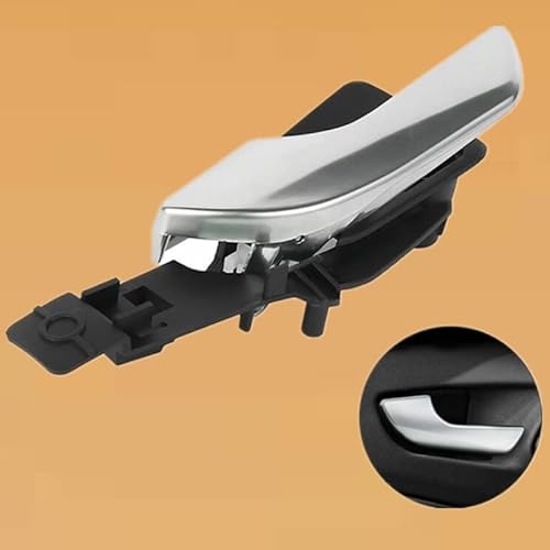 NYSQOJFNF Innentür Innengriff Vorne Links Rechts Auto Innen Tür Griff Für Alfa Für Romeo Für Giulietta 2010-2019 Interne Griff Chrom Silber 156092167 156092165(Links) von NYSQOJFNF