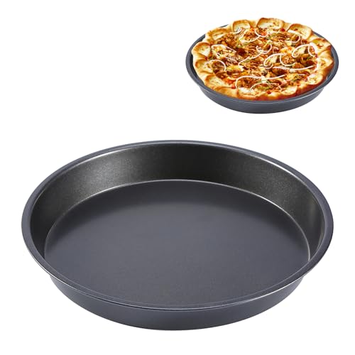 9 Inch Pizza Pan Nonstick Deep Dish Carbon Steel Chicago Style Round Bakeware for Baking Pizza Pies Cakes Bread von NYSUZHOUJI