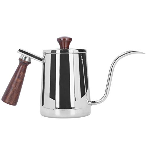 Kaffeekessel aus Edelstahl für das lange Schwungspüle -Spout -Café, ergonomisches Design, ideal für Kaffee -Enthusiasten Home Kitchen (700ml) von NYSUZHOUJI