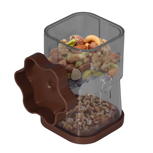Mini-Lebensmittelzerkleinerer, Nusszerkleinerer, manuelle Nussmühle mit Griff, Lebensmittelzerkleinerer für Mandeln, Haselnüsse, Pekannuss (Kaffee) von NYSUZHOUJI