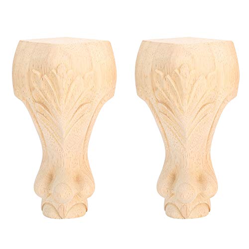 NYSUZHOUJI Holz Tisch Bein Exquisite Schnitzmuster erhöhtes Sofa Couch Kaffee Küche Sessel eleganter Gummiholz ​​Set von NYSUZHOUJI