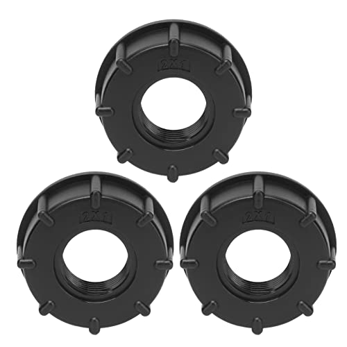 NYSUZHOUJI IBC Tankstecker 3pcs Set Grobgewindeschlauchabflussadapter Kunststoffanschläge 60 mm Innendurchmesser Fässer (G1) von NYSUZHOUJI