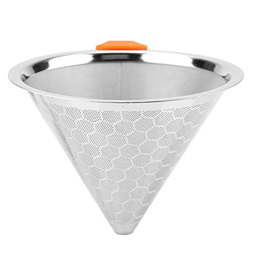 NYSUZHOUJI Kaffeefilter-Tropfer aus Edelstahl für müheloses Brühen, silberfarben, tragbar NYSUZHOUJI Kaffeefilter-Tropfer aus Edelstahl für müheloses Brühen, silberfarben, tragbar von NYSUZHOUJI