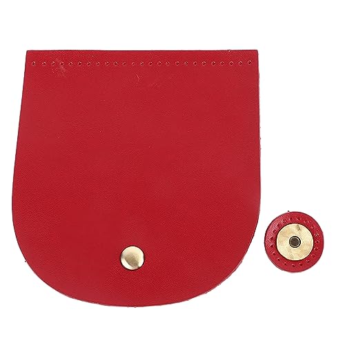Umhängetasche Klappe Abdeckung Mikrofaser Leder Handarbeit Hand genäht Magnetische Schnappklappe Abdeckung Ersatztasche Handtasche Handtasche (Mikrofaser -synthetisches Leder, Bronzezubehör) von NYSUZHOUJI