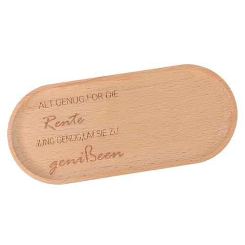 Ruhestand Geschenk Holztablett mit Gravur Rente,22x11cm Holz Tablett für Rentner Geschenk Mann,Abschiedsgeschenk für Kollegen,Rentner,Familie,Personalisierbares Deko Tablett Küche/Kosmetik Ruhestand Geschenk Holztablett mit Gravur Rente,22x11cm Holz Tablett für Rentner Geschenk Mann,Abschiedsgeschenk für Kollegen,Rentner,Familie,Personalisierbares Deko Tablett Küche/Kosmetik von NYTGAH