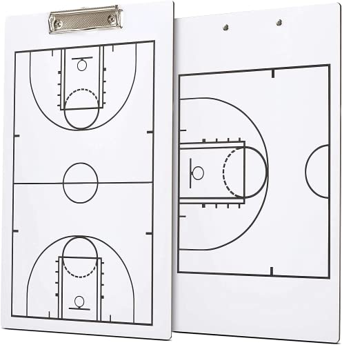 Basketballtrainer-Klemmbrett | trocken abwischbares doppelseitiges Basketball-Klemmbrett für Coaching | doppelseitiges Basketball-Trainer-Marker, Whiteboard Basketballtrainer-Klemmbrett | trocken abwischbares doppelseitiges Basketball-Klemmbrett für Coaching | doppelseitiges Basketball-Trainer-Marker, Whiteboard von NYTGHYT