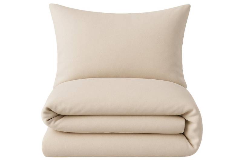 NYVI Bettwäsche Biber Winter Bettwäsche Deluxe mit Reißverschluss, Flauschige Bettgarnitur, 100% Baumwolle, 145g/m², Einlaufschutz NYVI Bettwäsche Biber Winter Bettwäsche Deluxe mit Reißverschluss, Flauschige Bettgarnitur, 100% Baumwolle, 145g/m², Einlaufschutz von NYVI