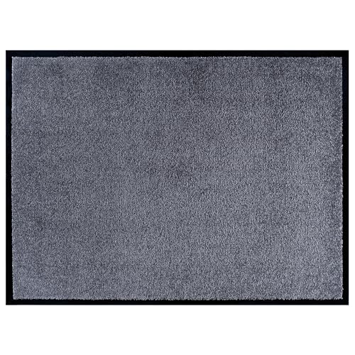 NYVI Fußmatte Unicolored - Pflegeleicht, Strapazierfähig, Anti-Rutsch - Fußabtreter Schmutzfangmatte - 60x80 cm Rechteckig - Grau NYVI Fußmatte Unicolored - Pflegeleicht, Strapazierfähig, Anti-Rutsch - Fußabtreter Schmutzfangmatte - 60x80 cm Rechteckig - Grau von NYVI