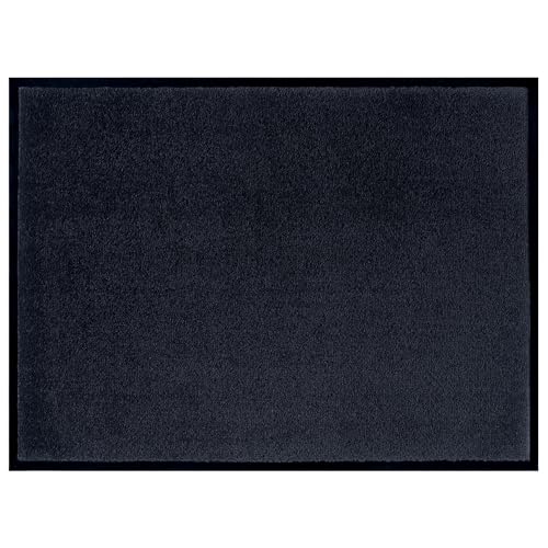 NYVI Fußmatte Unicolored - Pflegeleicht, Strapazierfähig, Anti-Rutsch - Fußabtreter Schmutzfangmatte - 90x150 cm Rechteckig - Schwarz NYVI Fußmatte Unicolored - Pflegeleicht, Strapazierfähig, Anti-Rutsch - Fußabtreter Schmutzfangmatte - 90x150 cm Rechteckig - Schwarz von NYVI