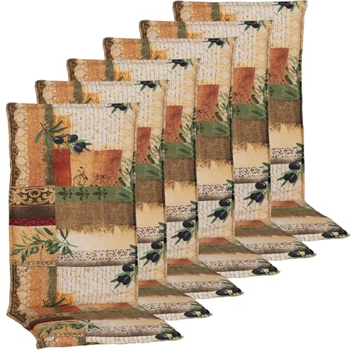 NYVI Hochlehner Auflagen Rio 120x48 cm 6er Set - Antique - Gartenstuhl Sitzauflage mit 5 cm Sitzpolster - Bequem, Robust, Pflegeleicht NYVI Hochlehner Auflagen Rio 120x48 cm 6er Set - Antique - Gartenstuhl Sitzauflage mit 5 cm Sitzpolster - Bequem, Robust, Pflegeleicht von NYVI