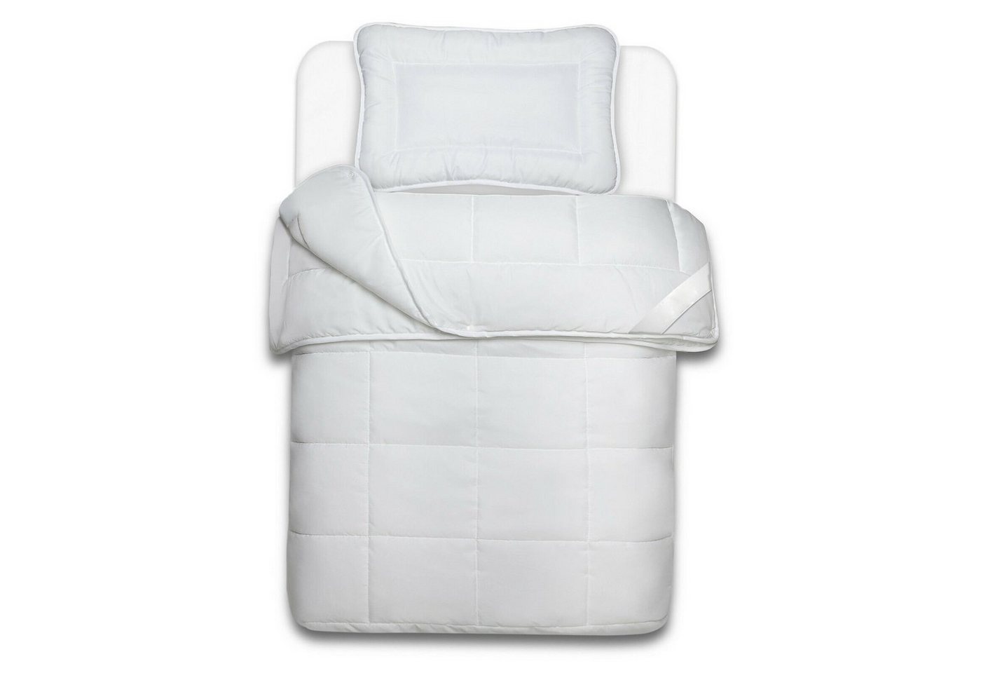 NYVI Kinderbettdecke + Kopfkissen 4-Jahreszeiten Kinder Bettdeckenset Junior AllYear 2-teiliges Set, Kinderbettdecke 100x135 und Kissen Set für Kinder & Baby Betten NYVI Kinderbettdecke + Kopfkissen 4-Jahreszeiten Kinder Bettdeckenset Junior AllYear 2-teiliges Set, Kinderbettdecke 100x135 und Kissen Set für Kinder & Baby Betten von NYVI