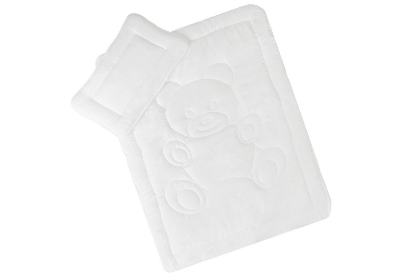 NYVI Kinderbettdecke + Kopfkissen Kinder Bettdeckenset Junior Plus 2-teilig Bettdecke + Kopfkissen, Kinderbettdecke 100x135 und Kissen Set für Kinder & Baby Betten von NYVI