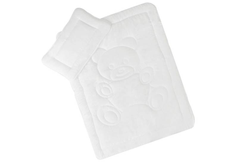 NYVI Kinderbettdecke + Kopfkissen Kinder Bettdeckenset Junior Plus 2-teilig Bettdecke + Kopfkissen, Kinderbettdecke 100x135 und Kissen Set für Kinder & Baby Betten von NYVI