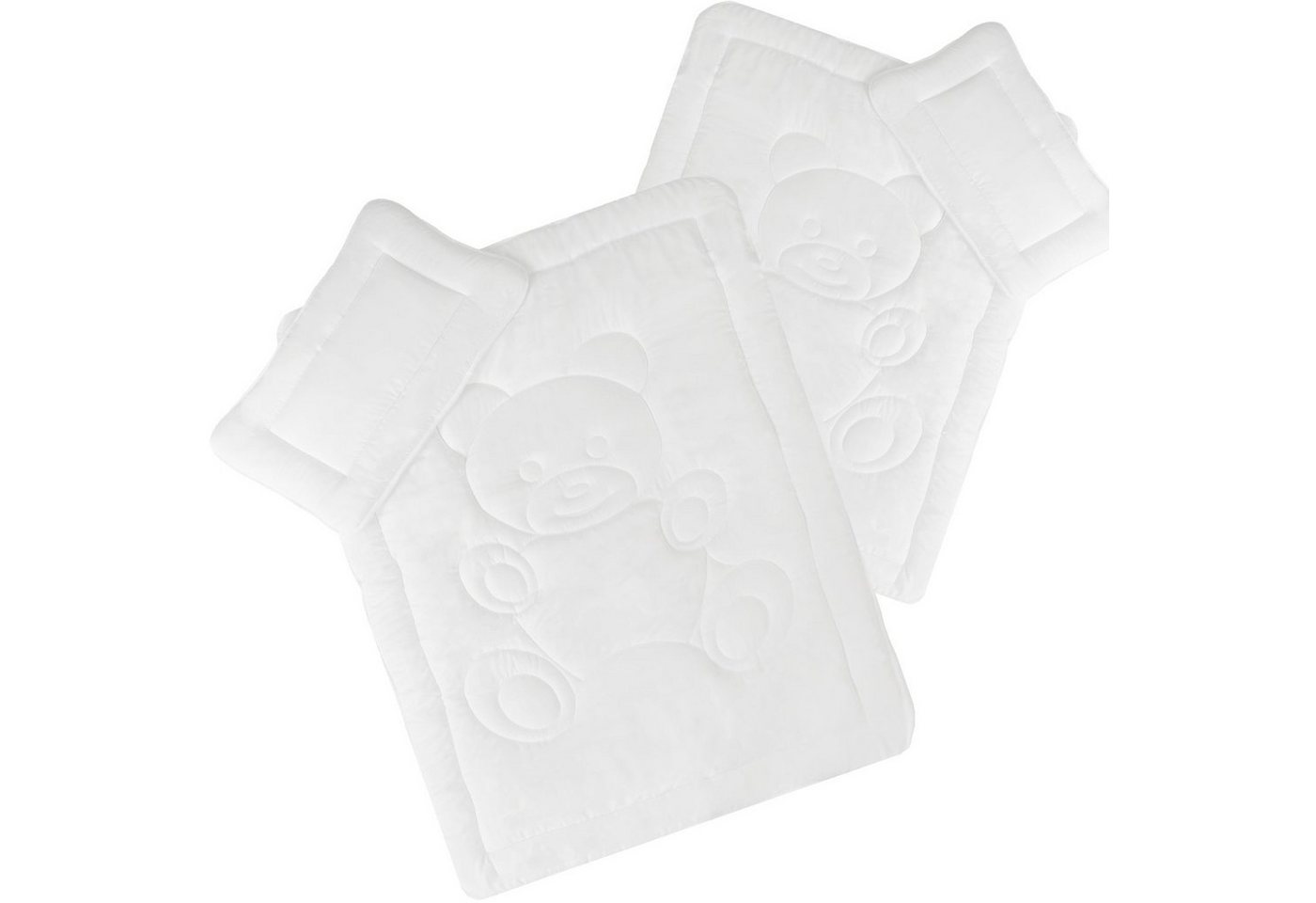NYVI Kinderbettdecke + Kopfkissen Kinder Bettdeckenset Junior Plus 4-teilig Bettdecke + Kopfkissen, Kinderbettdecke 100x135 und Kissen Set für Kinder & Baby Betten NYVI Kinderbettdecke + Kopfkissen Kinder Bettdeckenset Junior Plus 4-teilig Bettdecke + Kopfkissen, Kinderbettdecke 100x135 und Kissen Set für Kinder & Baby Betten von NYVI
