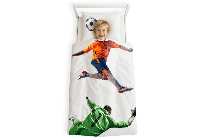 NYVI Kinderbettwäsche Renforce Kinderbettwäsche Deluxe aus 100% Baumwolle magischer Druck, Kindergesicht ergänzt Muster, Reißverschluss, OEKO-TEX 100 NYVI Kinderbettwäsche Renforce Kinderbettwäsche Deluxe aus 100% Baumwolle magischer Druck, Kindergesicht ergänzt Muster, Reißverschluss, OEKO-TEX 100 von NYVI