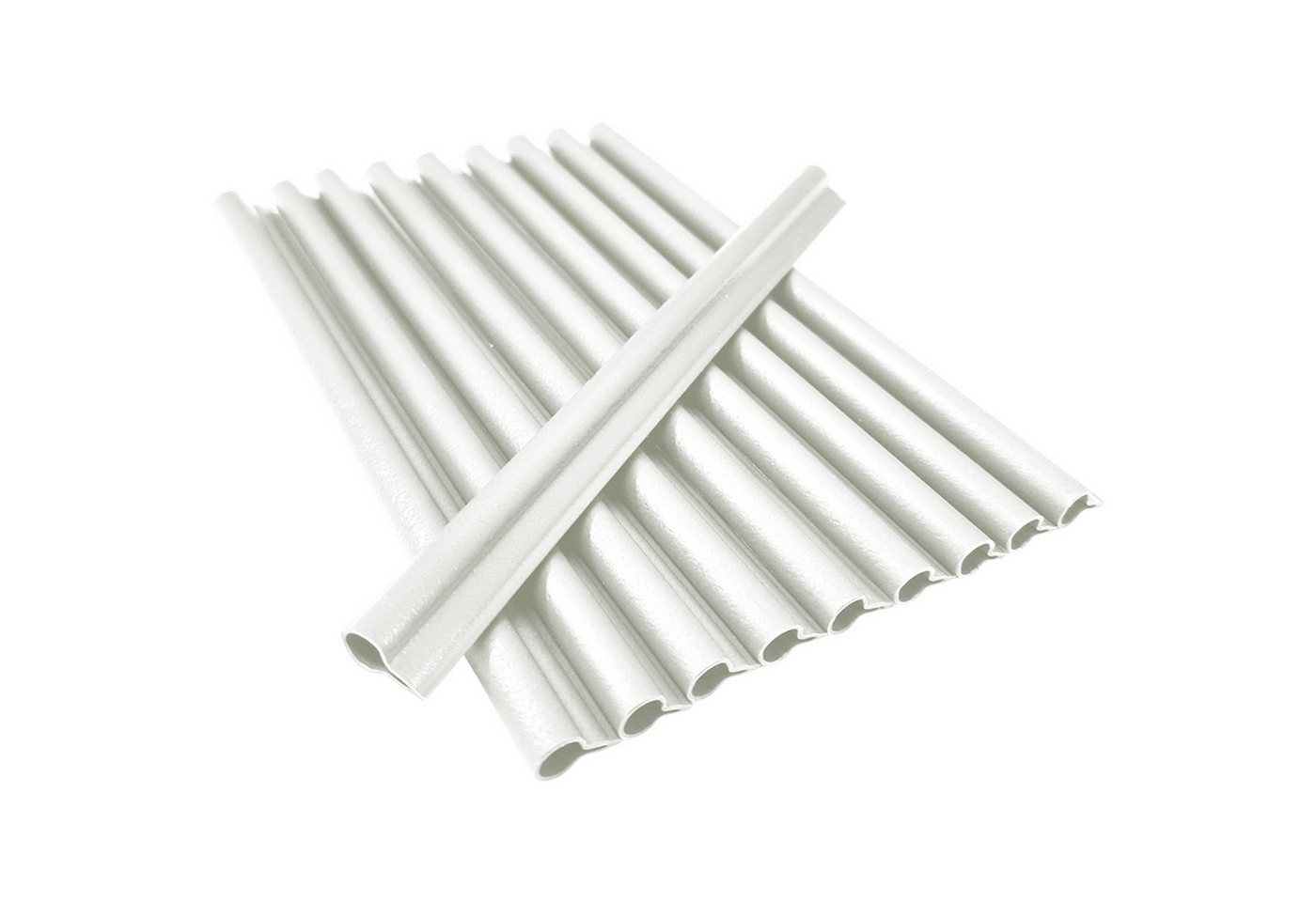 NYVI Sichtschutzstreifen Befestigungsclips für Sichtschutzstreifen - 30 Stück - Garten & Zaun, (30-St), Klemmschiene für Sichtschutz - Länge 19cm Breite 15mm Ø 7,9mm von NYVI