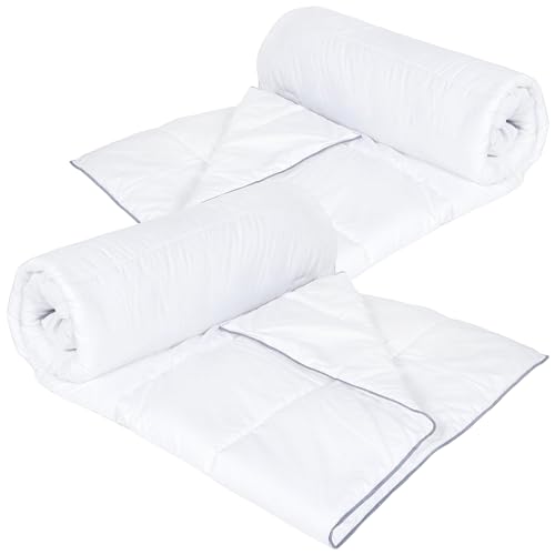 NYVI Sommerdecke DreamScience Light 155x220 cm 2er Pack - Luftig Leichte Bettdecke für den Sommer - Dünne Steppdecke - Atmungsaktiv, Allergikergeeignet, Frei von Schadstoffen nach OEKO-TEX100 von NYVI
