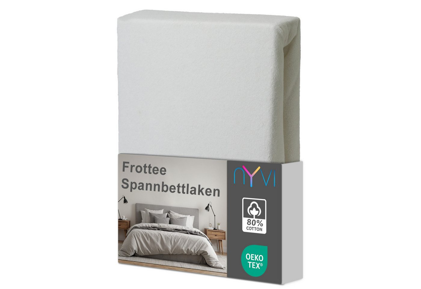 NYVI Spannbettlaken Spannbettlaken DreamScience Frottee für Matratzen bis 22 cm Höhe, Frottee, Gummizug: rundum, (1 Stück), Warm und Kuschelig, hohe Feuchtigkeitsaufnahme, schnell trocknend von NYVI