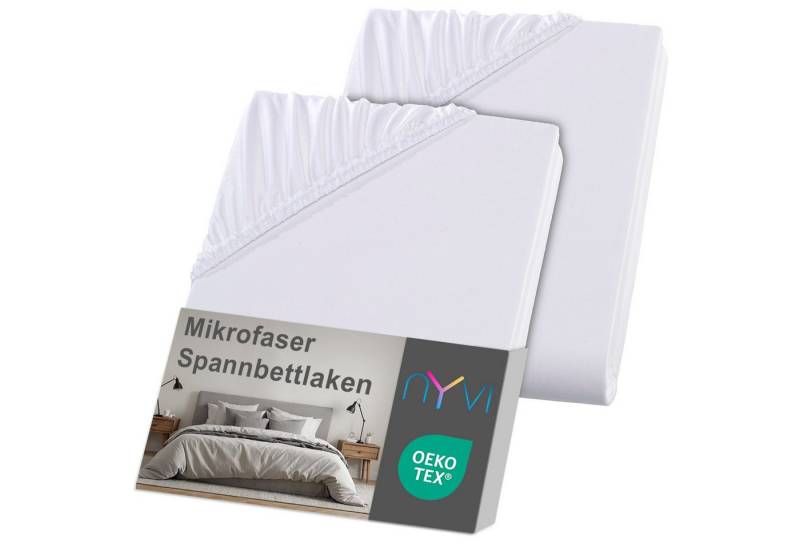 NYVI Spannbettlaken Spannbettlaken DreamScience Mikrofaser für Boxspringbetten bis 32 cm, Microfaser, Gummizug: rundum, (2 Stück), Weich & Anschmiegsam, Rundumgummizug, Bügelfrei von NYVI