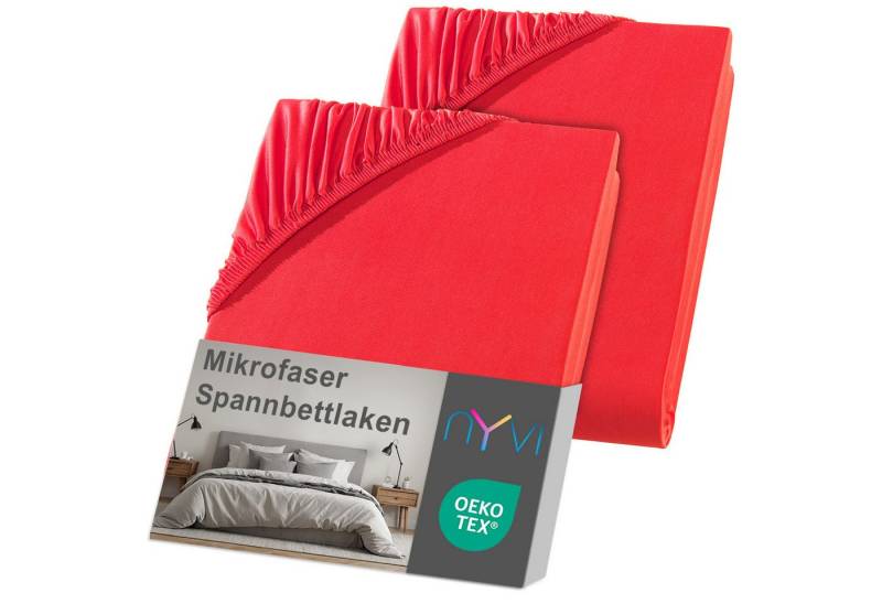 NYVI Spannbettlaken Spannbettlaken DreamScience Mikrofaser für Boxspringbetten bis 32 cm, Microfaser, Gummizug: rundum, (2 Stück), Weich & Anschmiegsam, Rundumgummizug, Bügelfrei von NYVI
